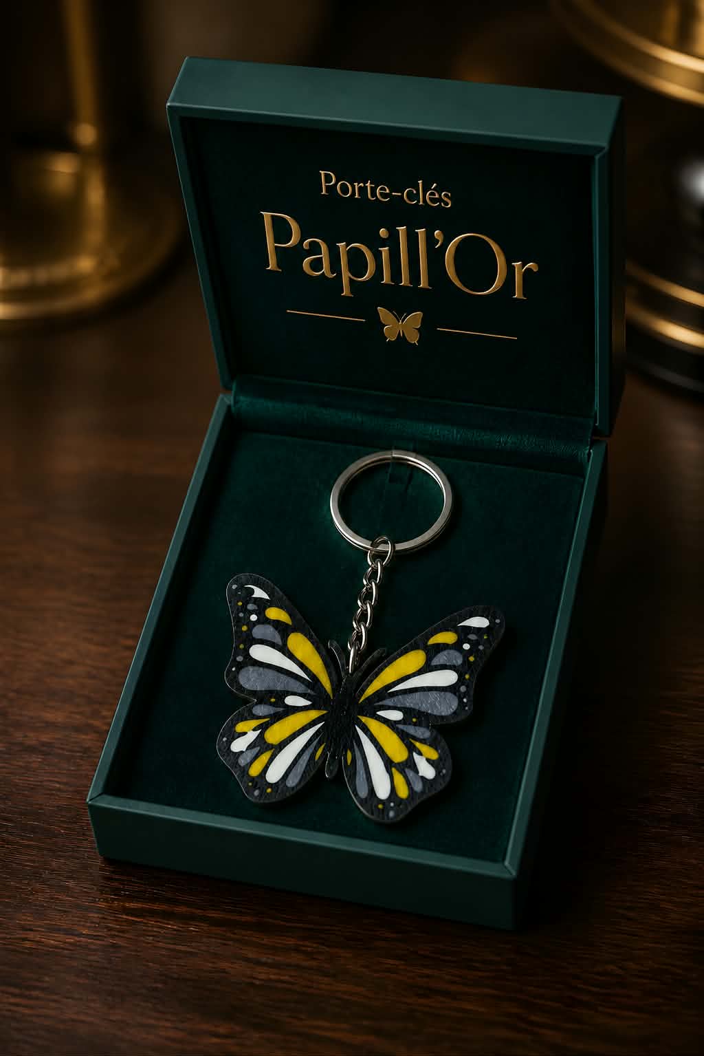 Porte-clés Papill'Or