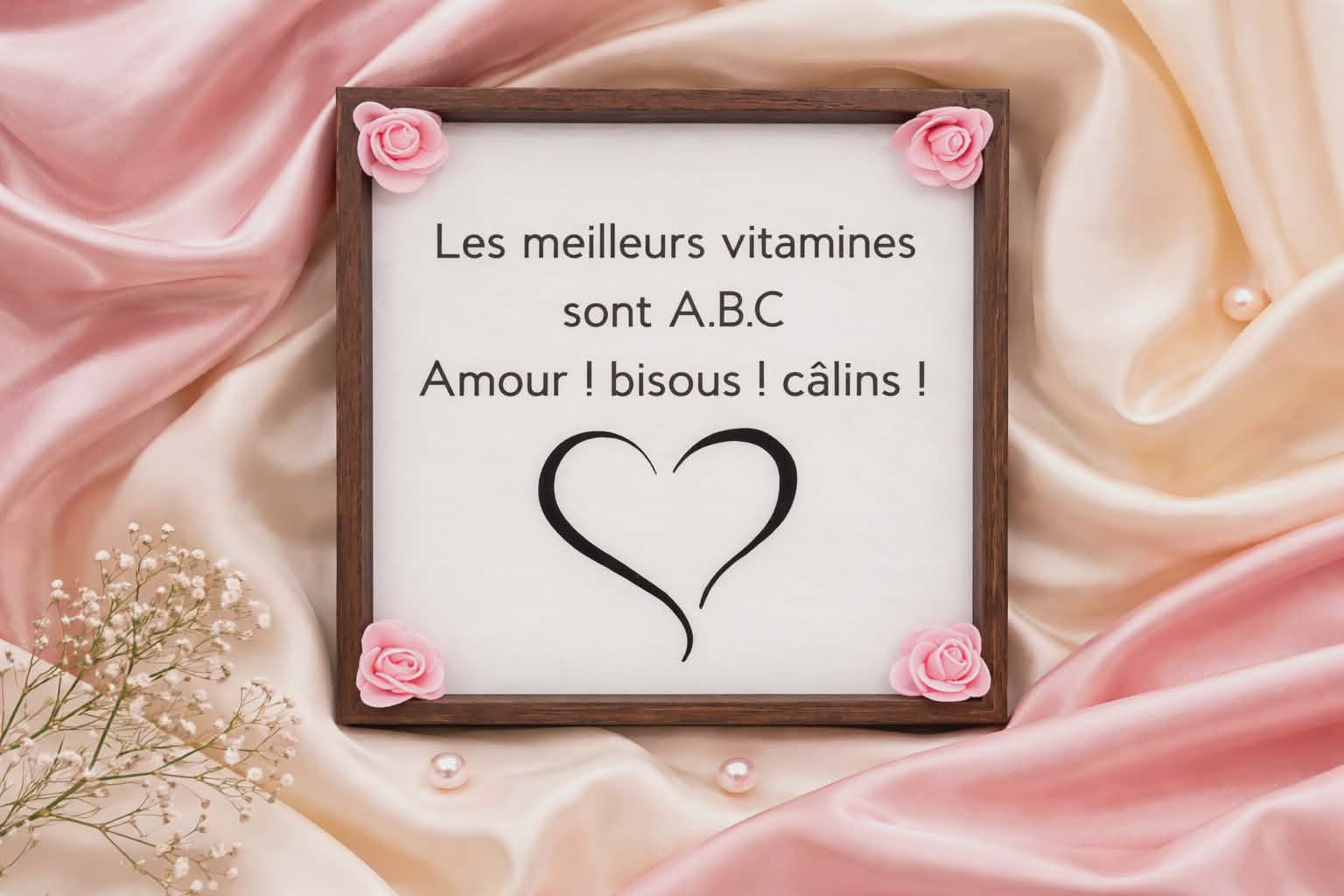 cadre personnalisé " Les Vitamines de l'Amour"