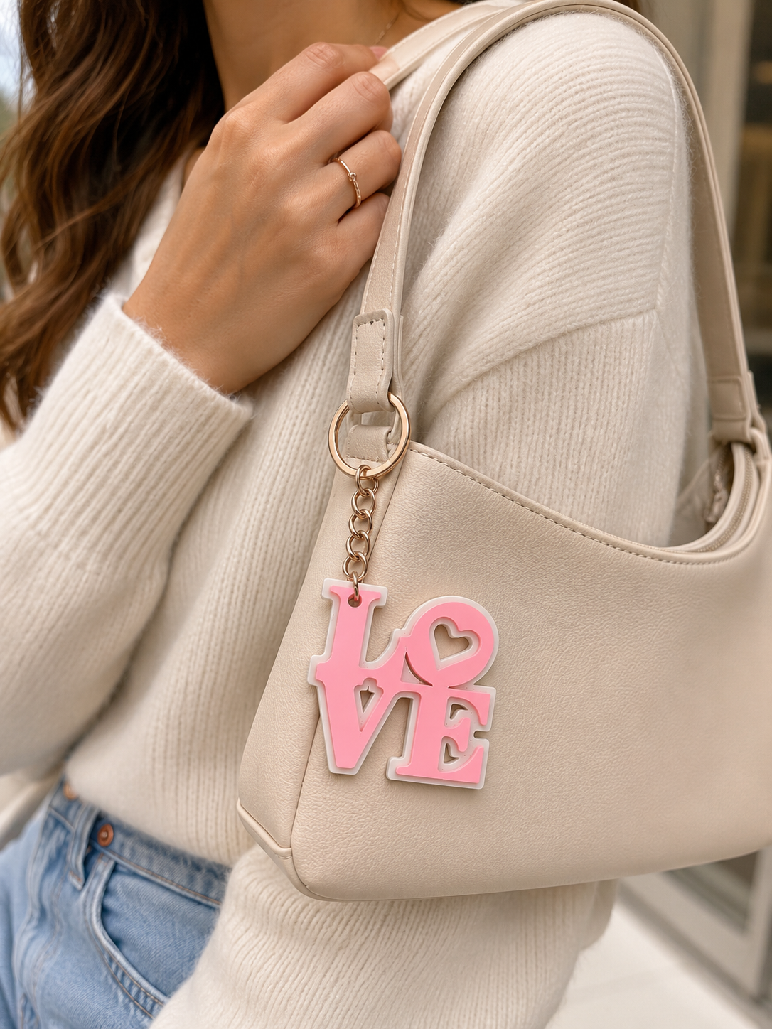 Porte-clés Pinky Love