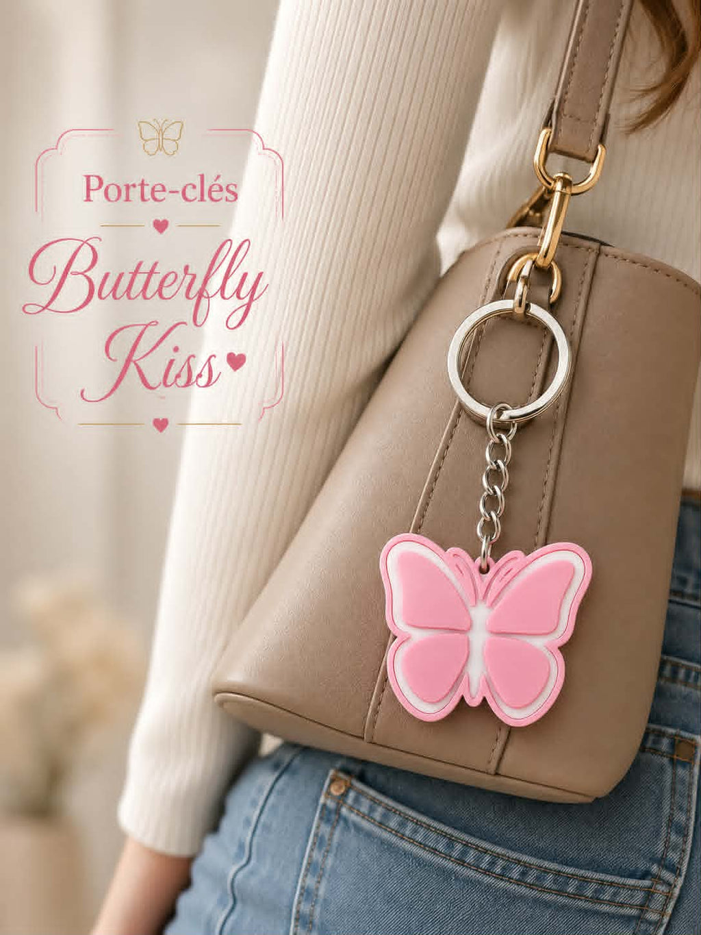 Porte-clés Butterfly Kiss