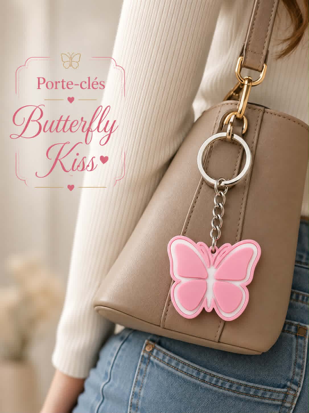 Porte-clés Butterfly Kiss