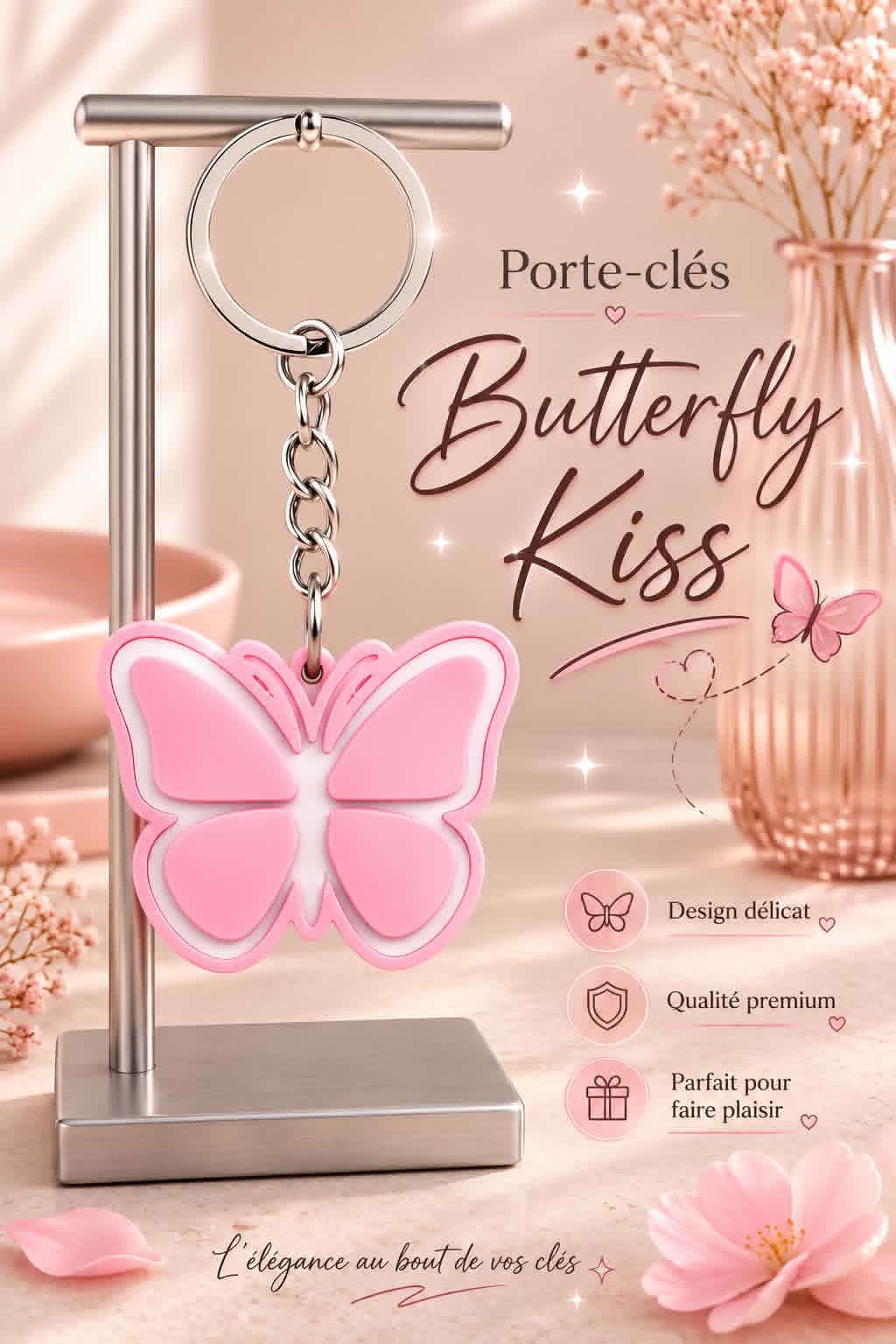 Porte-clés Butterfly Kiss