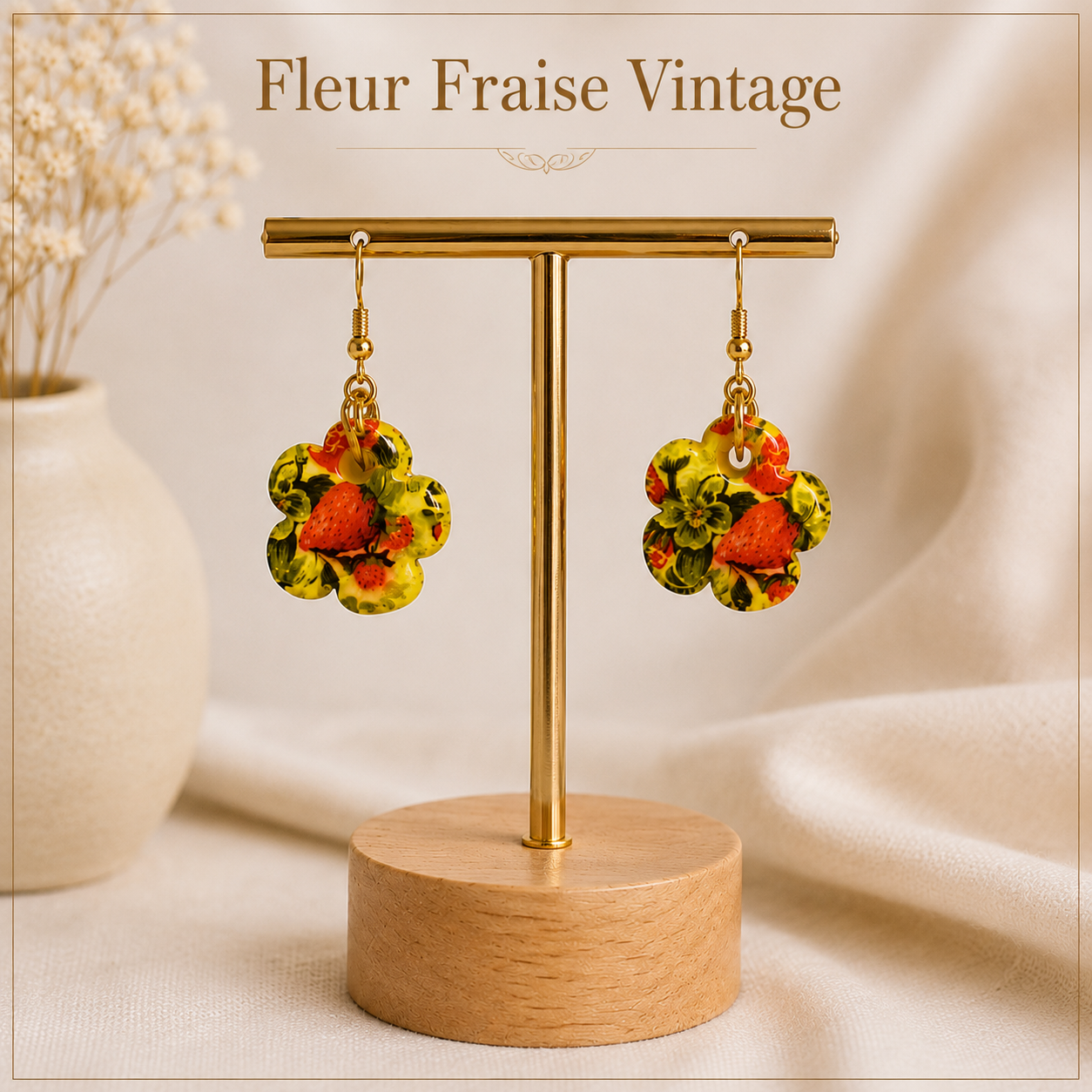 Fleur Fraise Vintage
