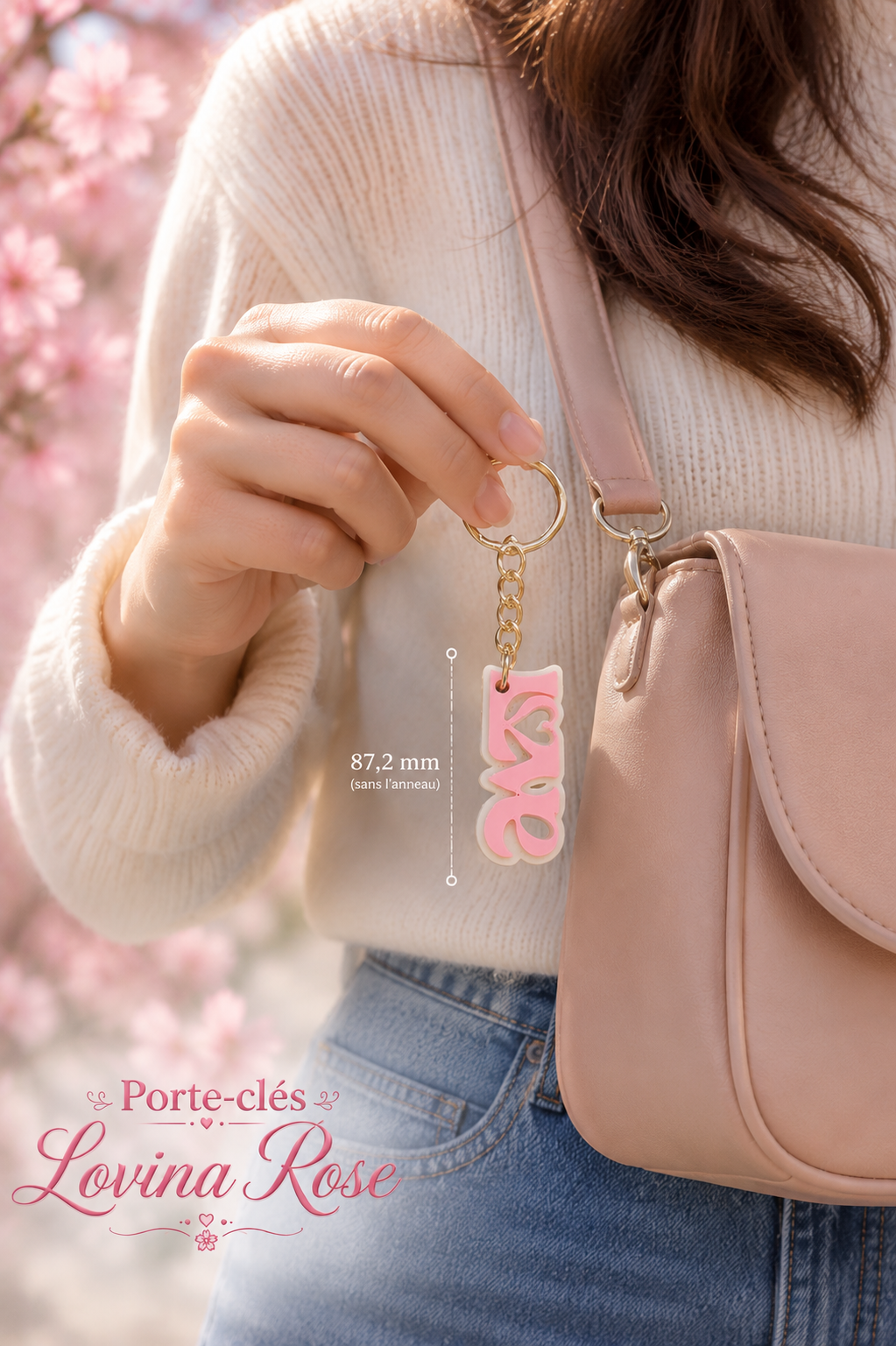 Porte-clés Lovina Rose
